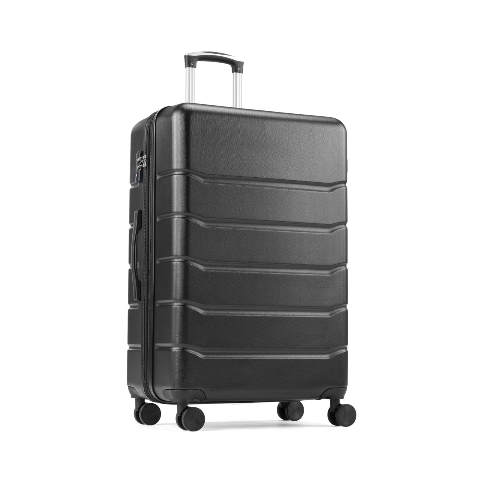 Simple Deluxe 20 Inch Hardside Carry On Luggage, Suitcase with Double Spinner Wheels & TSA Lock, Hard Shell Suitcase, Expandable Rolling Lightweight Luggage, Black