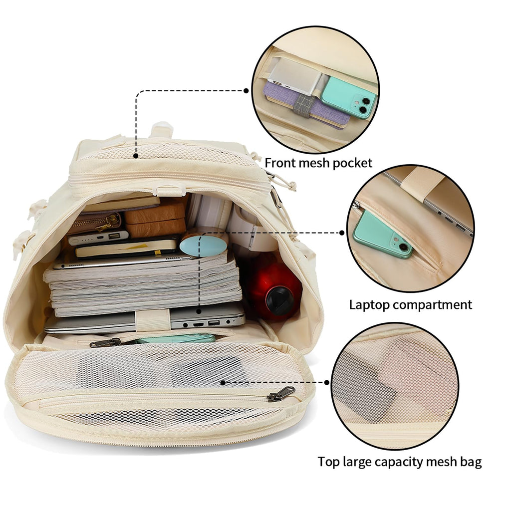 Solid color gym duffel bag backpack, wrestling bag,with shoe compartment, 4 kinds of back method waterproof travel sports walking laptop Lightweight（B - Sea Salt White）