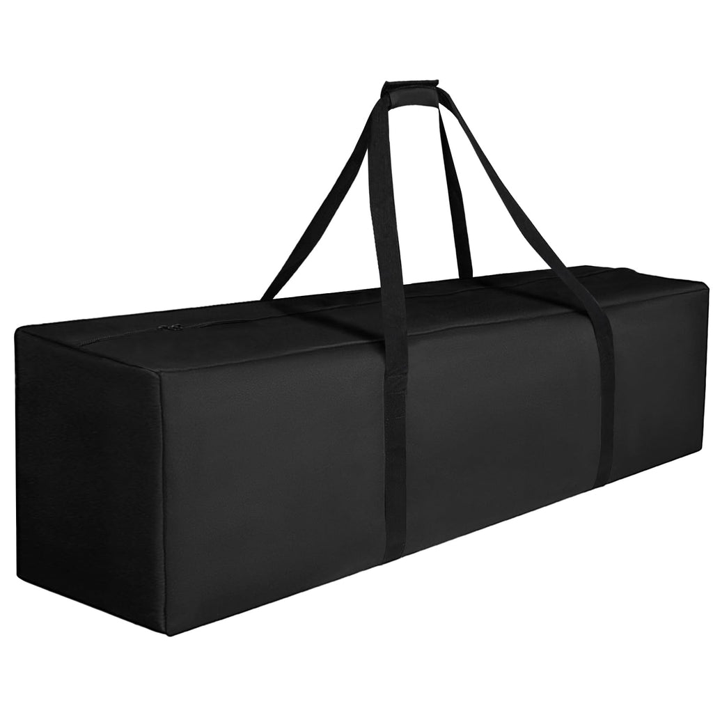 Sports Duffle Bag - Extra Large Travel Duffel Luggage Bag with Upgrade Zipper, Sturdy & Water Resistant, Black (Black 47inch)