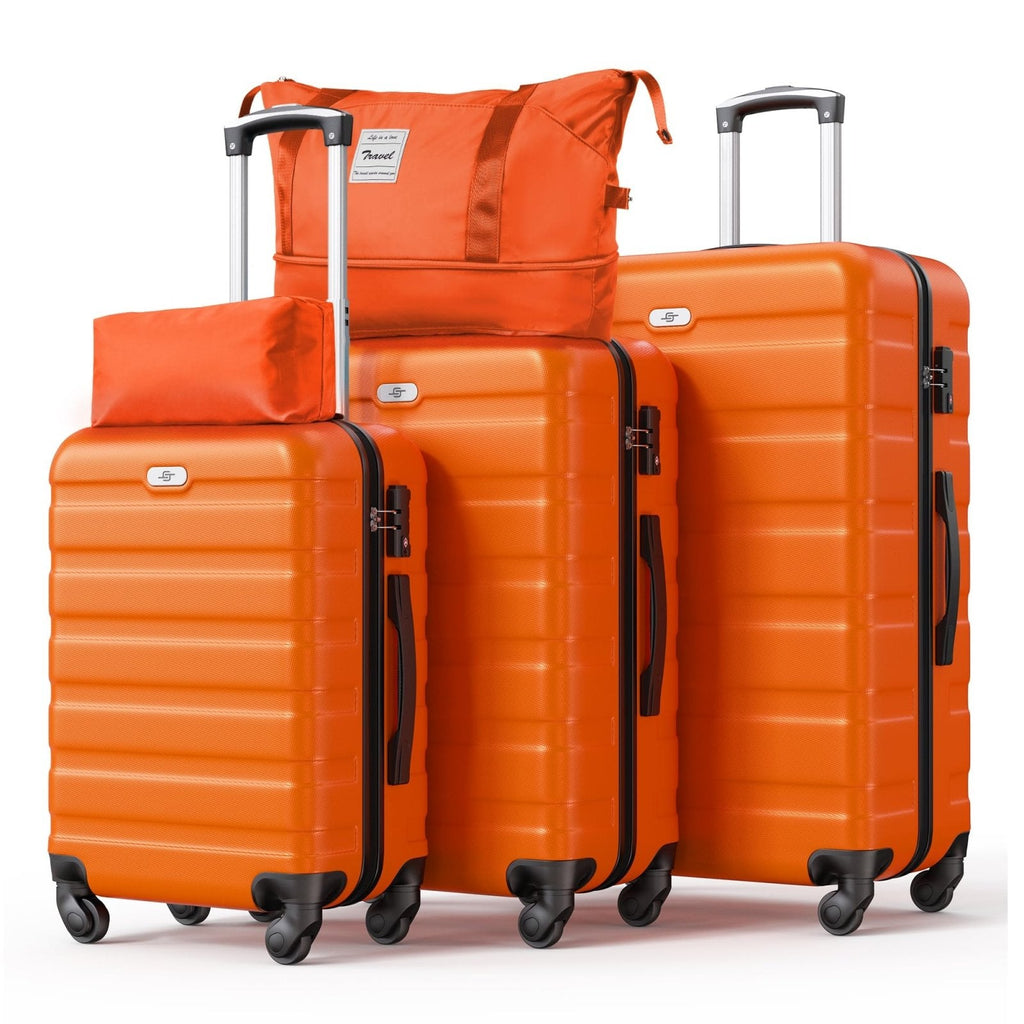 Suitour Luggage Sets 5 Piece Hardshell Suitcases with Spinner Wheels TSA Lock, Lightweight ABS Carry On Suitcase Set for Travel Business