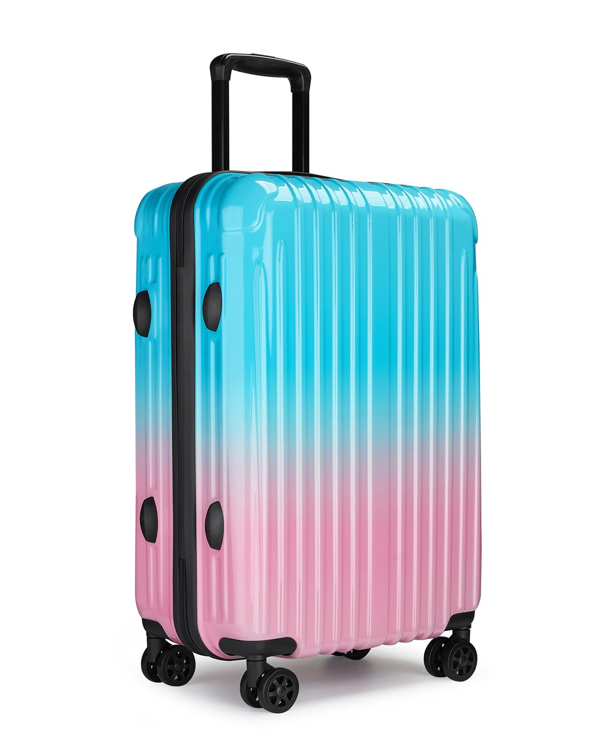 sukiost Checked Luggage, 24 Inch Hardside Suitcase, Lightweight Hardshell with TSA Lock, Large Suitcase with Spinner Wheels
