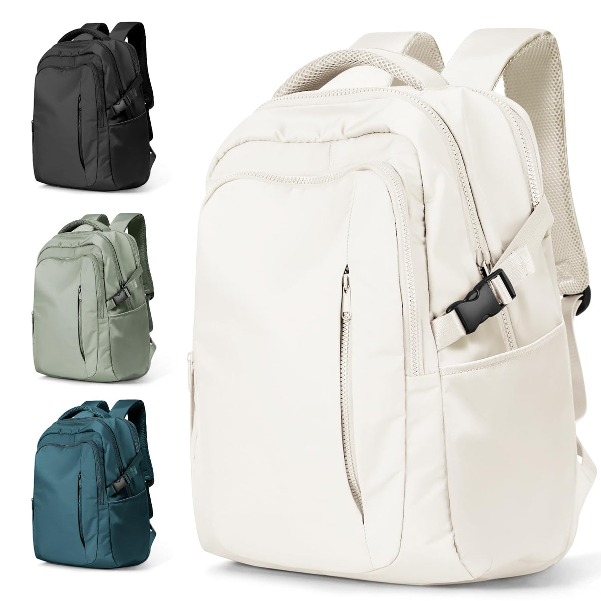 suwasp Large Travel Backpack for Women Men Mochila Airline Approved Carry On Personal Item Backpack Bag Frontier Airlines Personal Item Travel Bag Flight Approved Luggage Backpack - White