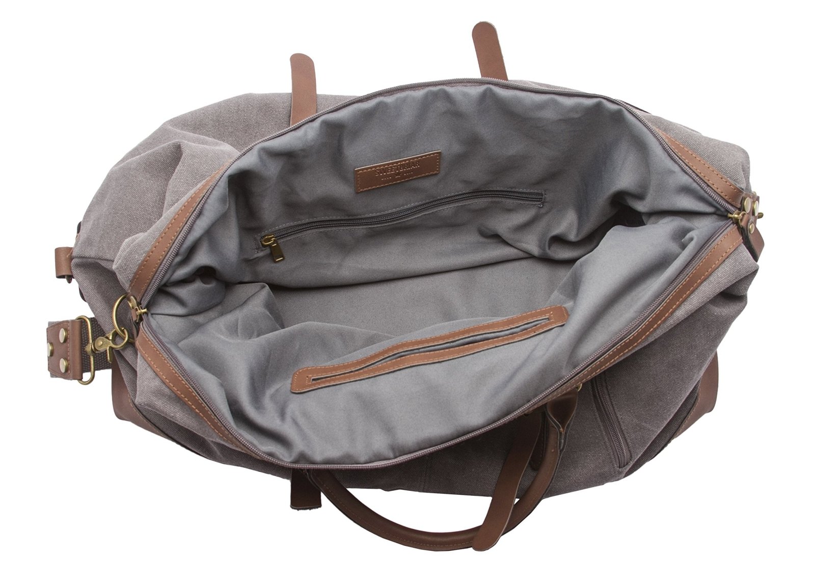 Sweetbriar Vintage Canvas Duffle Bag - Classic Weekender Travel Duffel