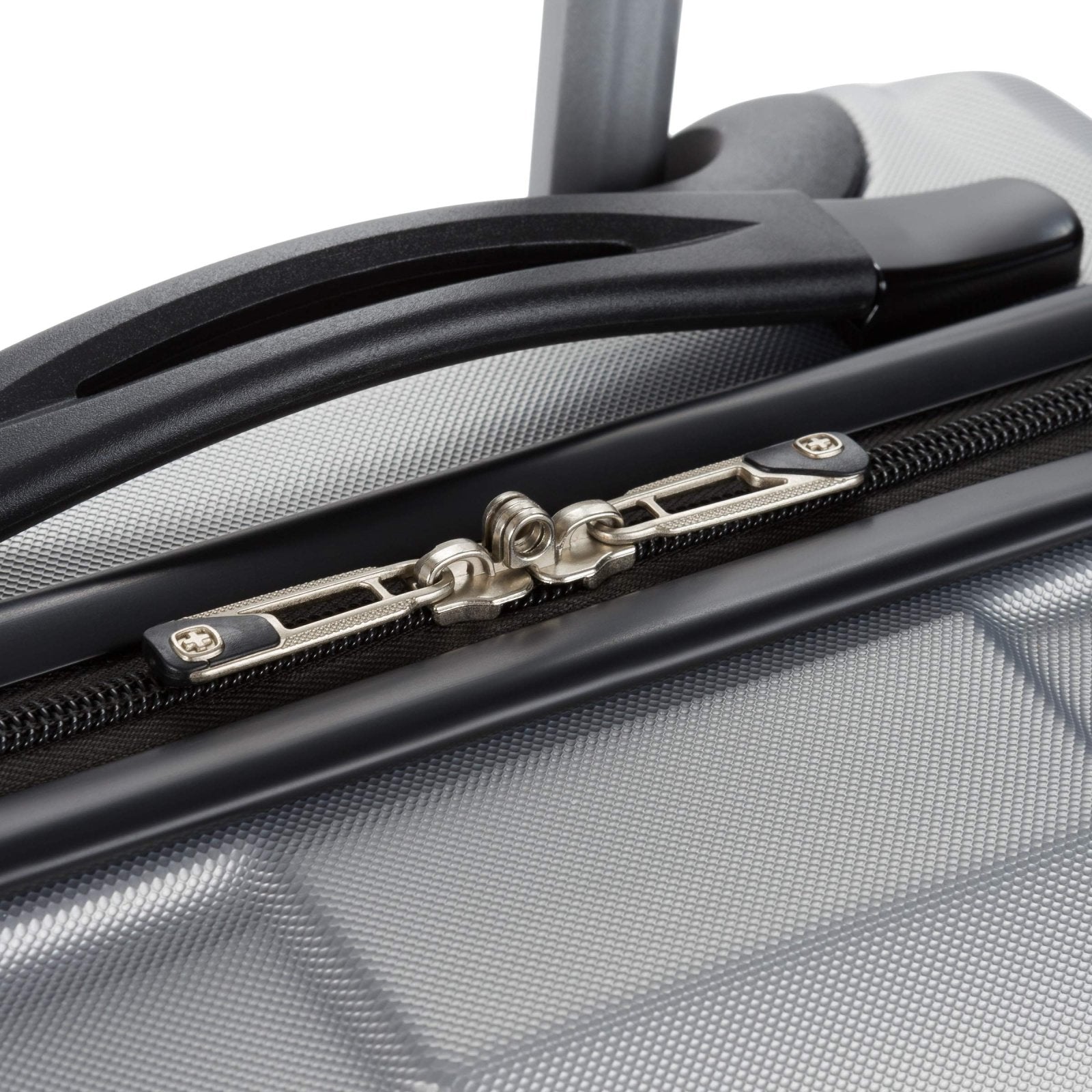 SwissGear 3750 Hardside Luggage with Spinner Wheels, Silver, Carry - On 18.5 - Inch