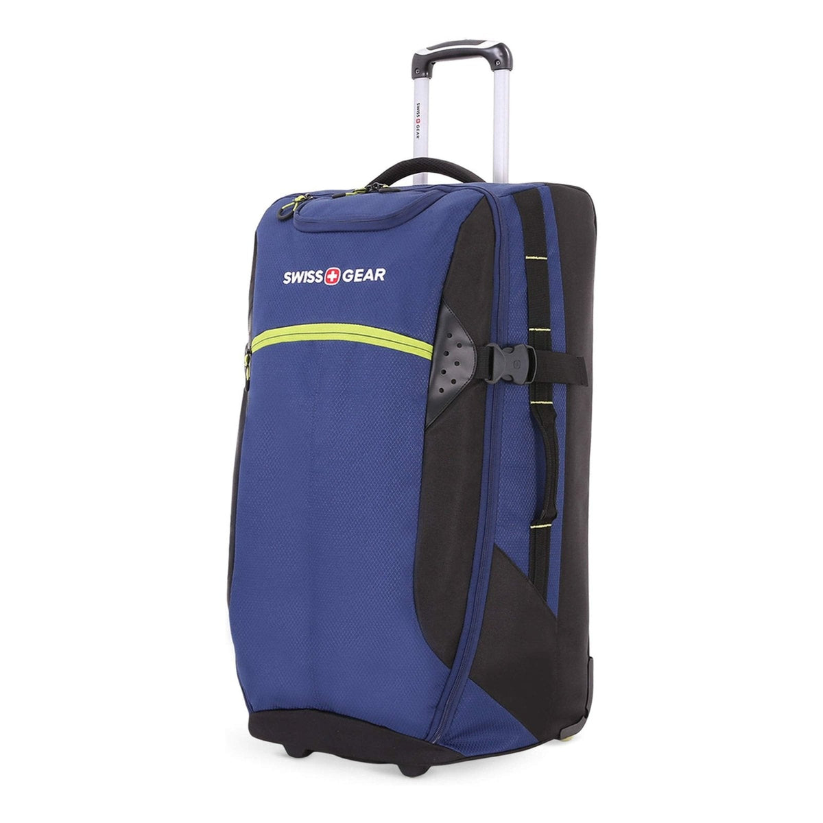 SwissGear 6532 Extra Large Lightweight Rolling Duffel, 8-Day Capacity, Soft-Shell Luggage, Men's and Women's - Blue/Green