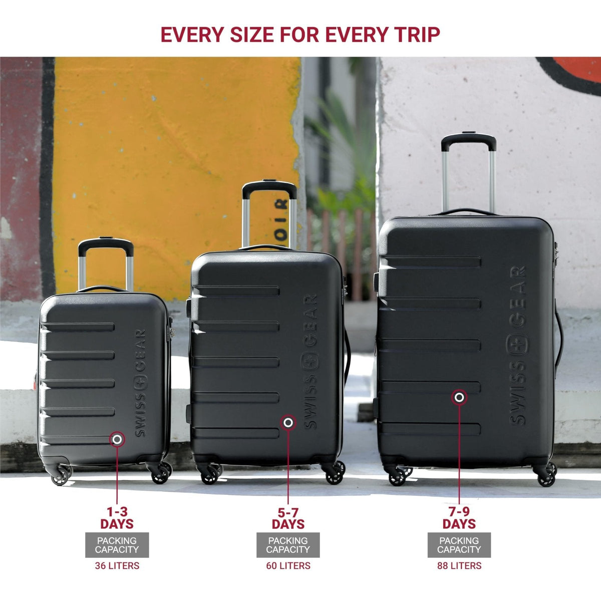 SwissGear 7366 Signature Hardside Expandable Luggage with Spinner Wheels, TSA Lock, Cup - Holder, Navy, 2 - Piece Set (19/27)