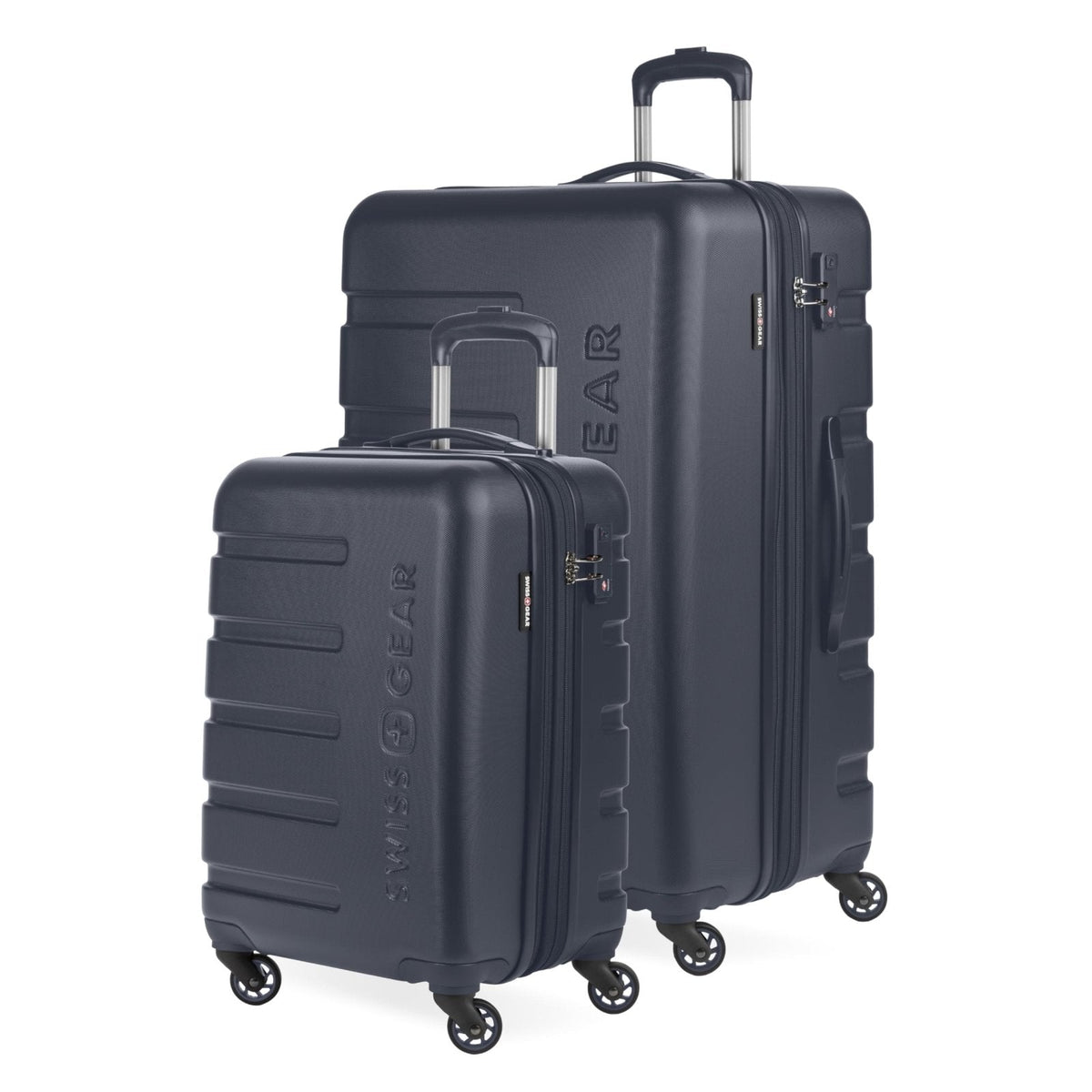 SwissGear 7366 Signature Hardside Expandable Luggage with Spinner Wheels, TSA Lock, Cup-Holder, Navy, 2-Piece Set (19/27)