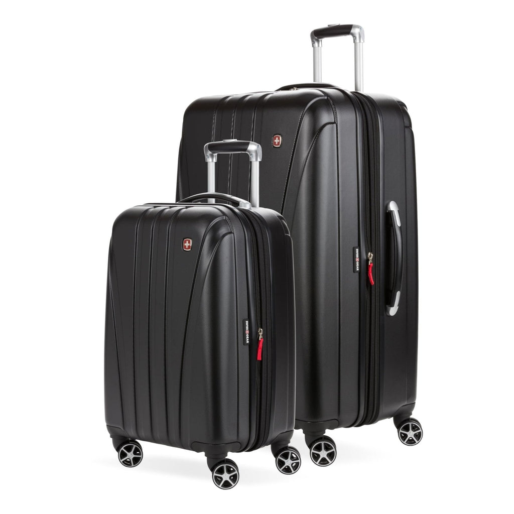 SwissGear 7585 Hardside Expandable Luggage with Spinner Wheels, Black, 2-Piece Set (19/27)