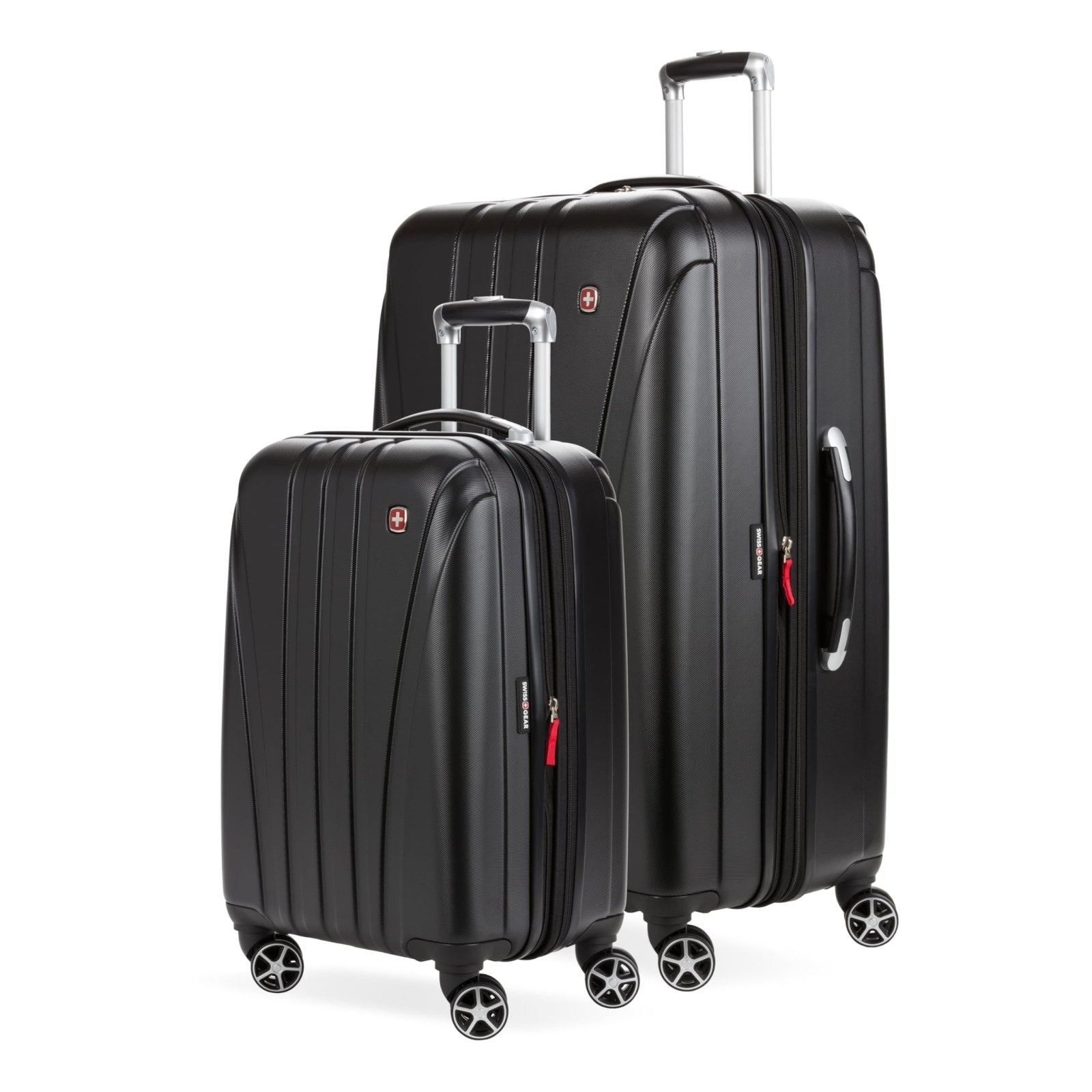 SwissGear 7585 Hardside Expandable Luggage with Spinner Wheels, Black, 2-Piece Set (19/27)