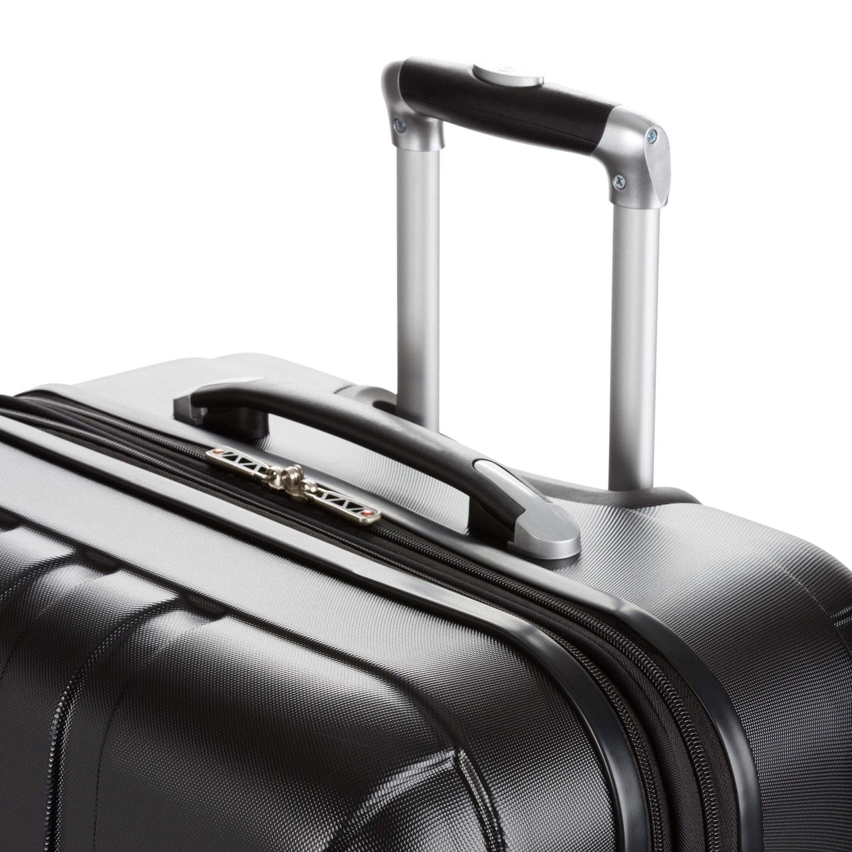SwissGear 7585 Hardside Expandable Luggage with Spinner Wheels, Black, Checked - Large 27 - Inch