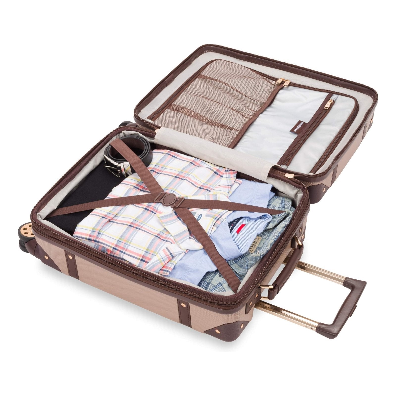 SwissGear 7739 Hardside Luggage Trunk with Spinner Wheels, Blush, Carry - On 19 - Inch