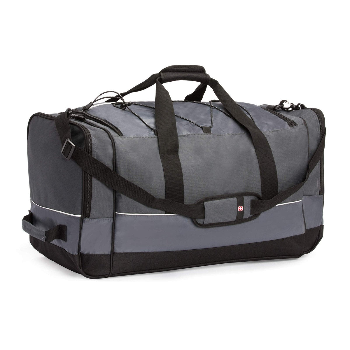 SwissGear Apex Duffle Bag for Travel and Gym with Bungee - Cord System