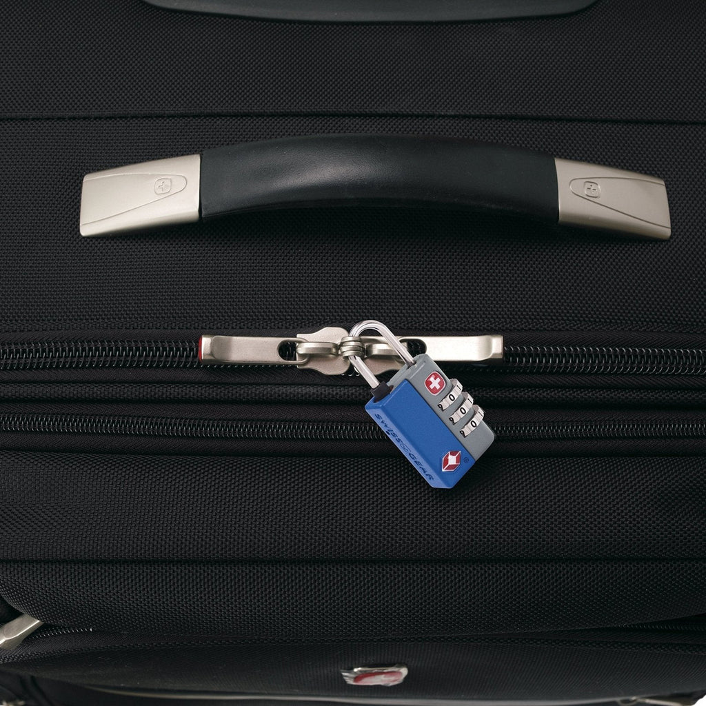 SwissGear TSA - Approved Travel Sentry Combination Luggage Lock with Resettable Combo and Inspection Indicator, Blue, One Size