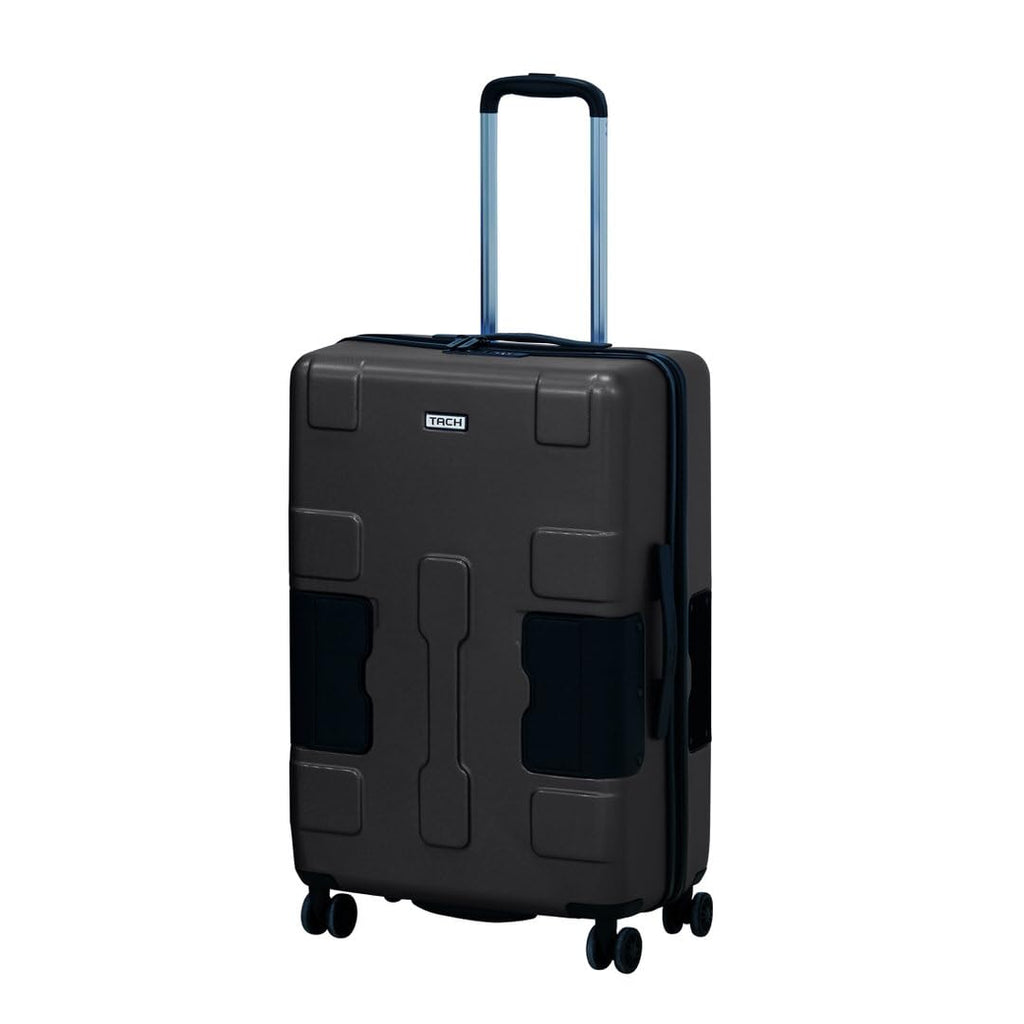 TACH Patented Connecting Hard Shell Carry-On | Roll Connected Units Right to Your Seat | Connect and Disconnect in Seconds | Rolling Suitcases - Black