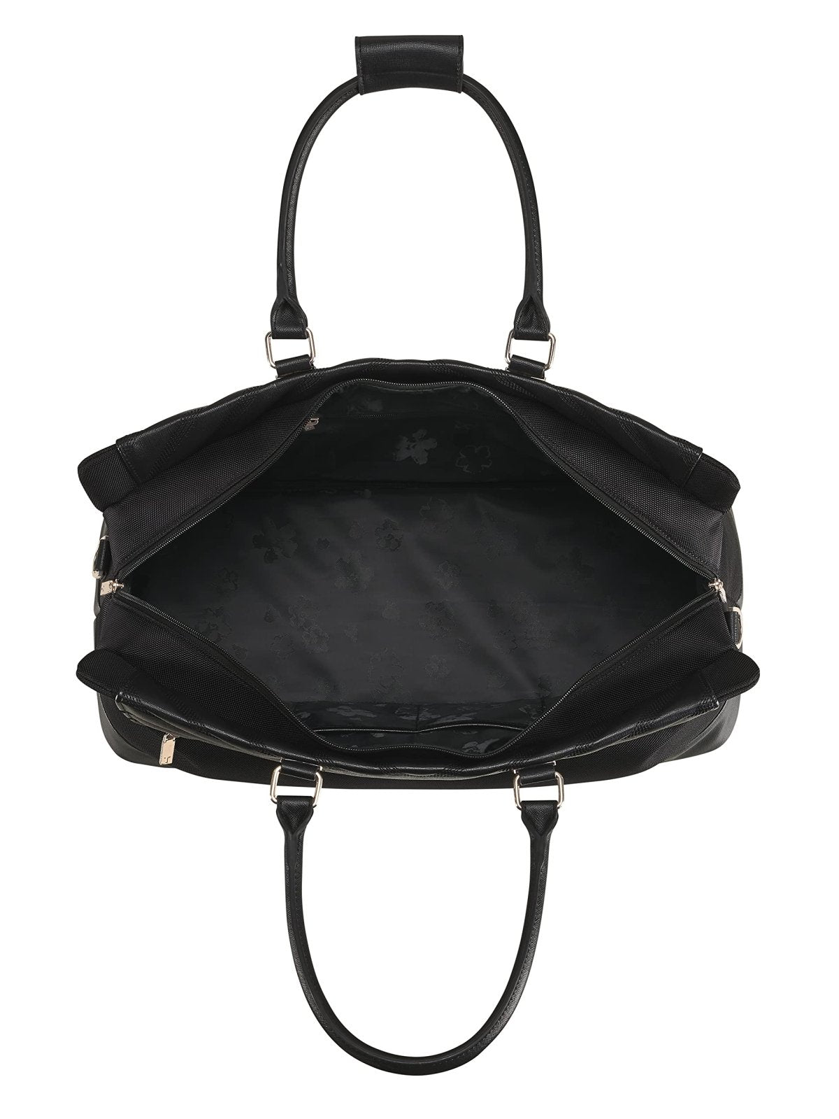 Ted Baker Albany Eco Softside Lightweight Fashion Spinner Luggage Suitcase (Small Clipper, Black)