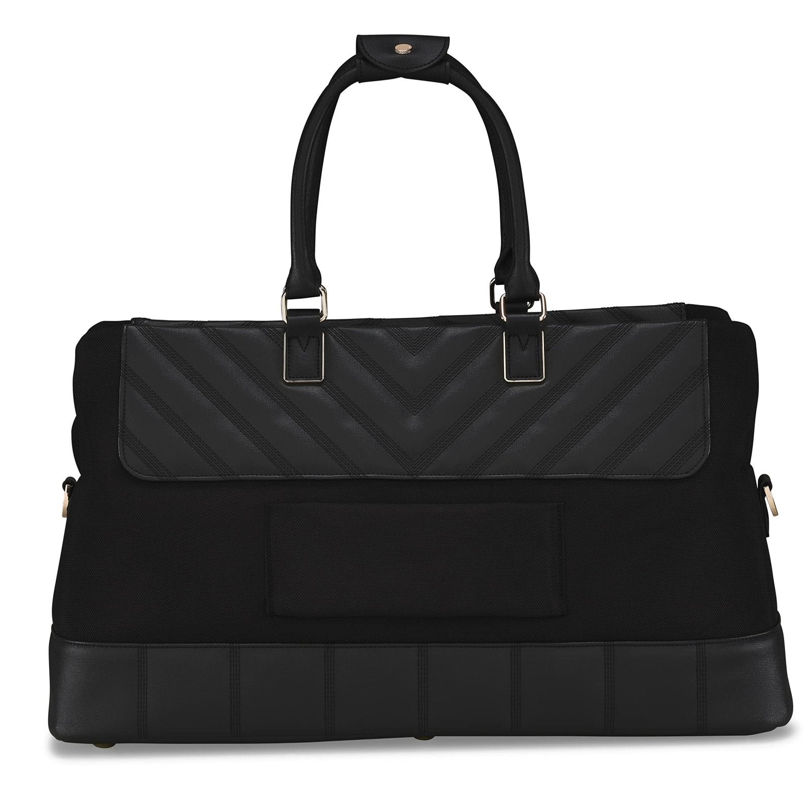 Ted Baker Albany Eco Softside Lightweight Fashion Spinner Luggage Suitcase (Small Clipper, Black)