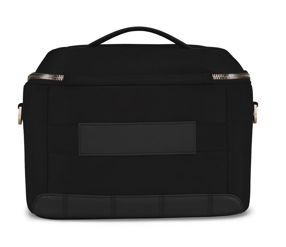 Ted Baker Albany Eco Softside Lightweight Fashion Spinner Luggage Suitcase (Vanity Case, Black)