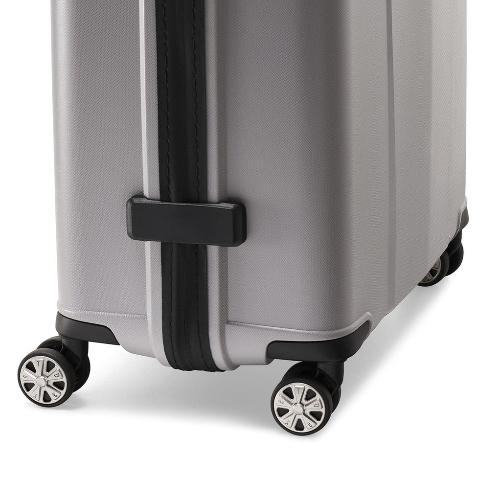 Ted Baker Flying Colours Hardside Trolley 4 Wheel Spinner, TSA Lock, Lightweight Suitcase, Men and Women (Frost Grey, 25 - Inch Checked - Medium)