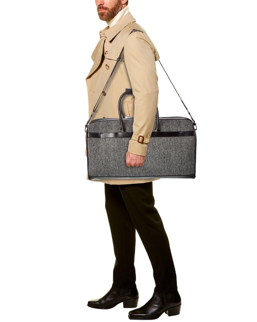 Ted Baker London Andersn Herringbone Holdall Bag, Black