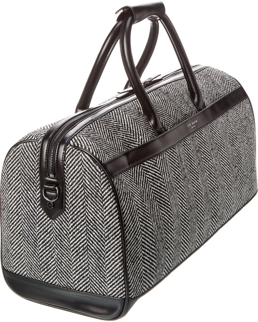 Ted Baker London Andersn Herringbone Holdall Bag, Black