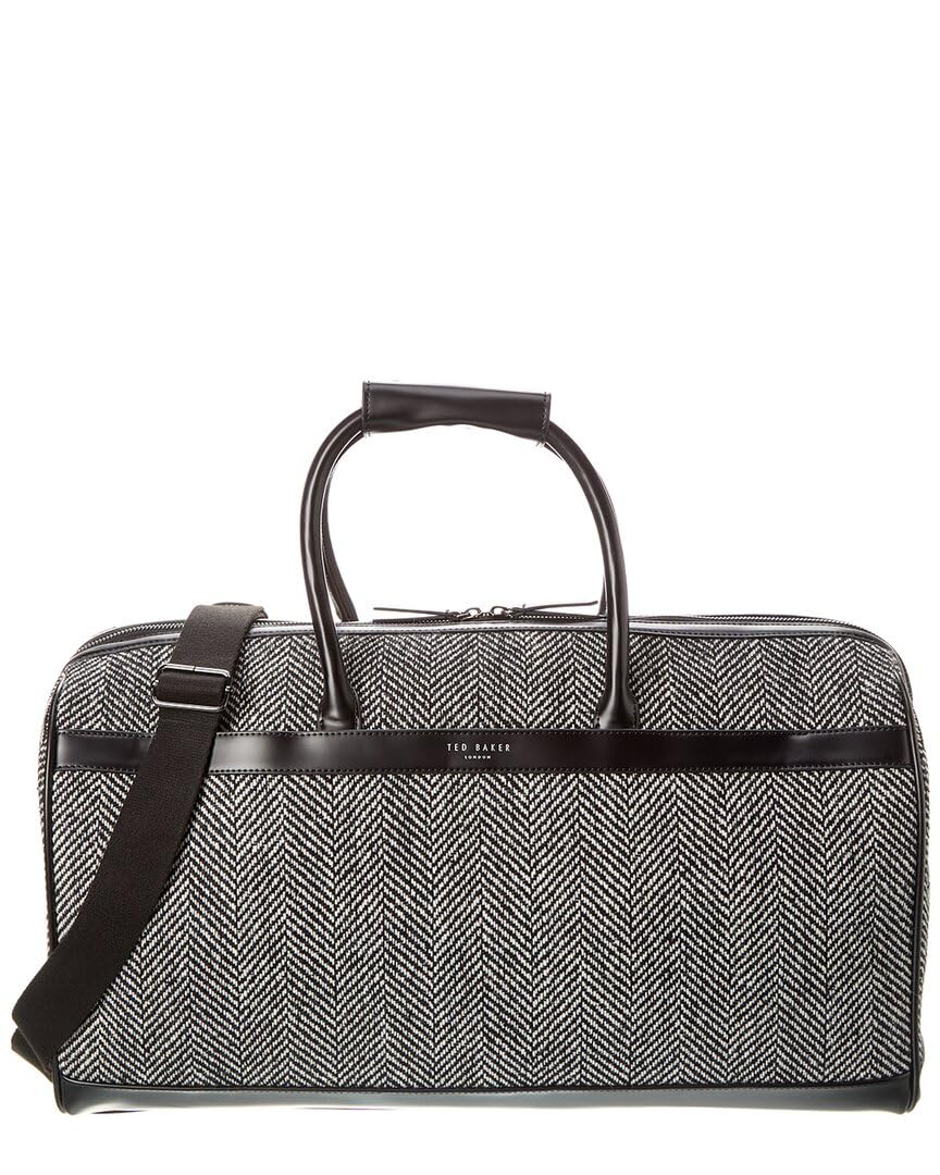 Ted Baker London Andersn Herringbone Holdall Bag, Black