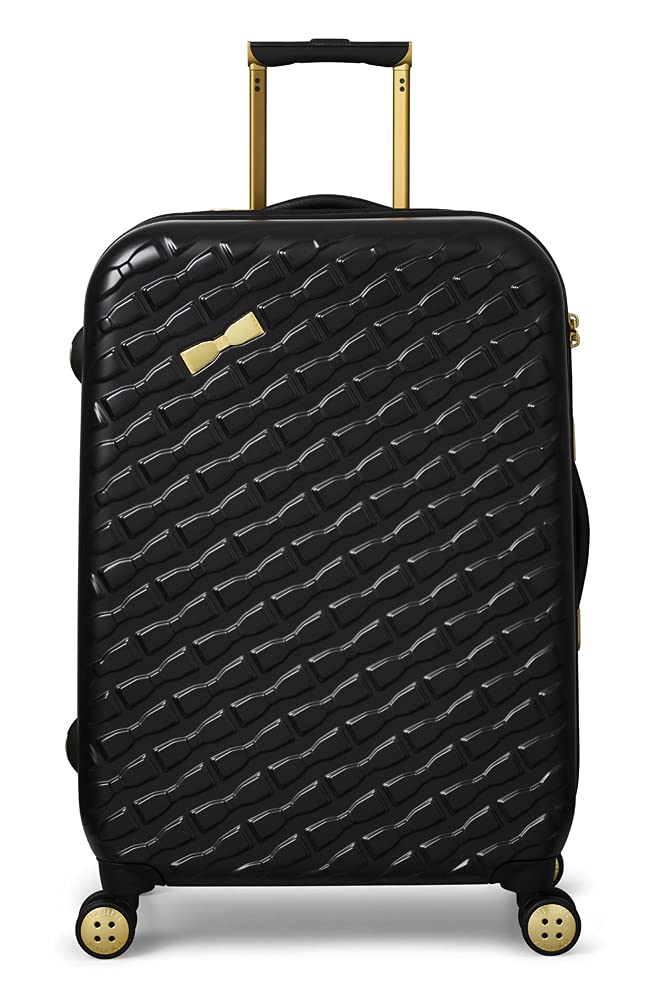 Ted Baker Women's Belle Fashion Lightweight Hardshell Spinner Luggage, Black, M, Suitcase