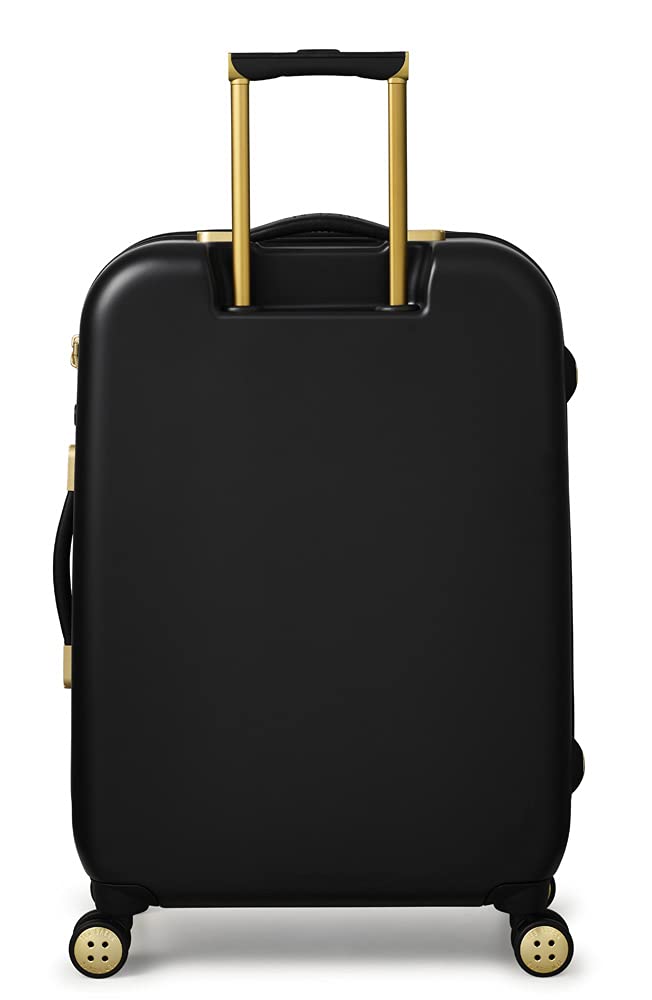 Ted Baker Women's Belle Fashion Lightweight Hardshell Spinner Luggage, Black, M, Suitcase