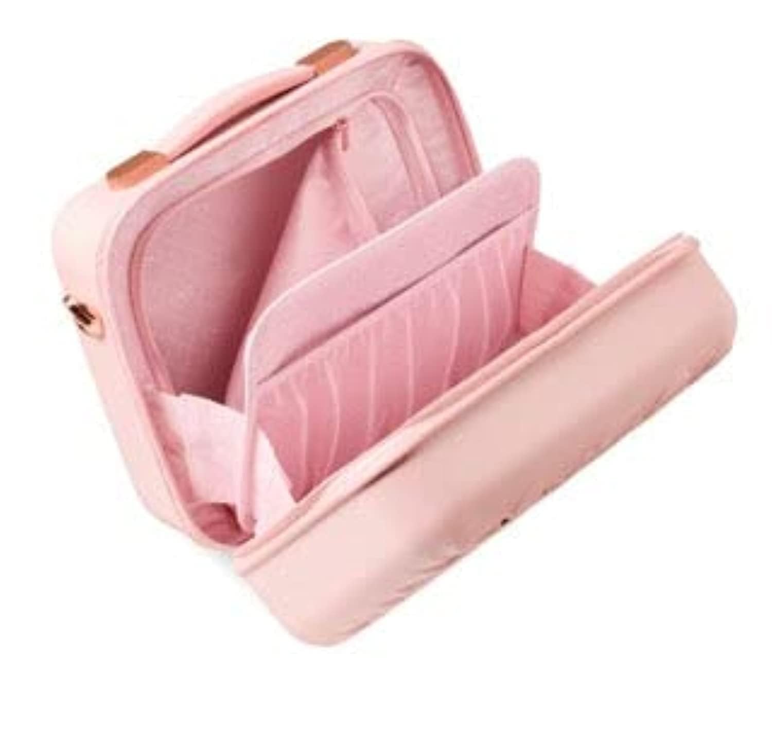 Ted Baker Women's Belle Fashion Lightweight Hardshell Spinner Luggage, Pink, Vanity Case, Luggage