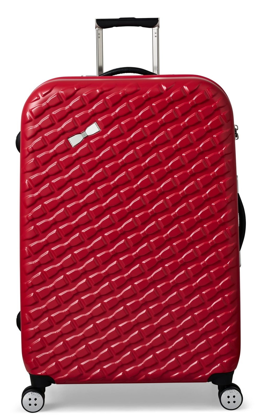 Ted Baker Women's Belle Fashion Lightweight Hardshell Spinner Luggage (Red, Checked-Large 30-Inch)