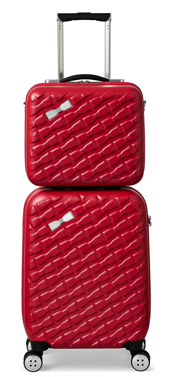 Ted Baker Women's Belle Fashion Lightweight Hardshell Spinner Luggage (Red, Vanity Case)