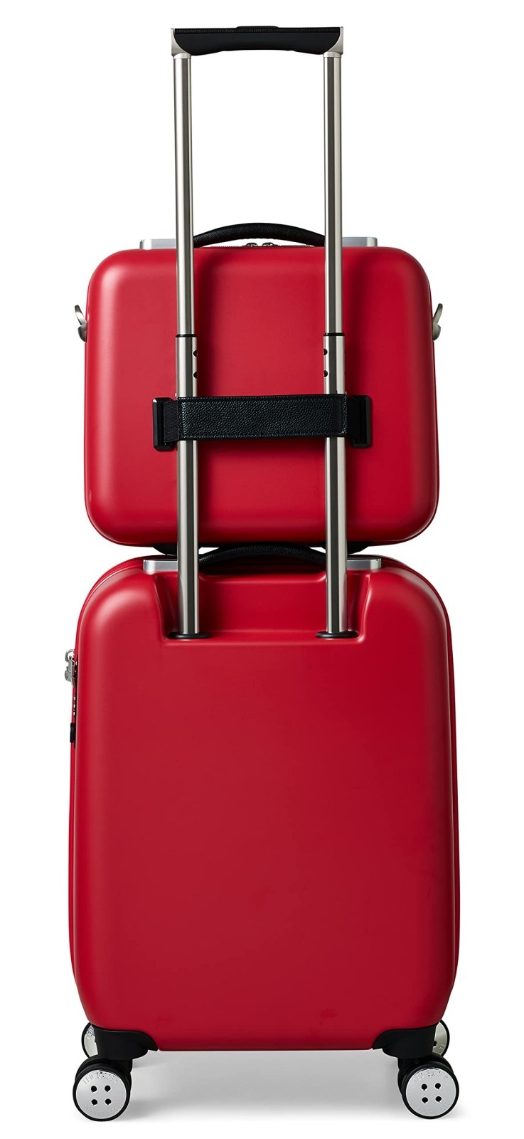 Ted Baker Women's Belle Fashion Lightweight Hardshell Spinner Luggage (Red, Vanity Case)