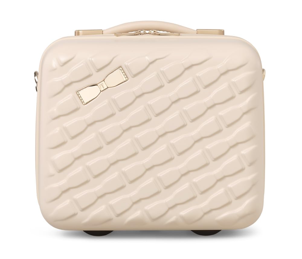 Ted Baker Women's Belle Fashion Lightweight Hardshell Spinner Luggage, Sand Dollar, Vanity Case, Luggage