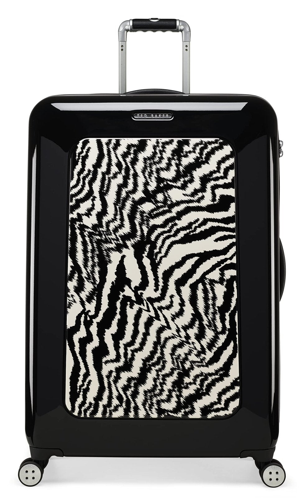 Ted Baker Women's Hardside Lightweight Spinner Luggage (Black/White, Checked-Large 29-Inch)