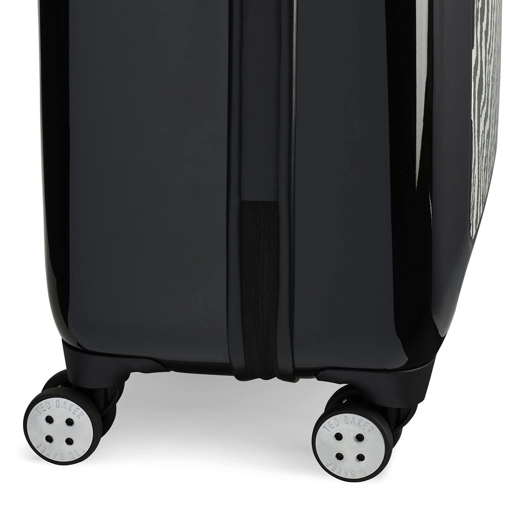 Ted Baker Women's Hardside Lightweight Spinner Luggage (Black/White, Checked - Large 29 - Inch)