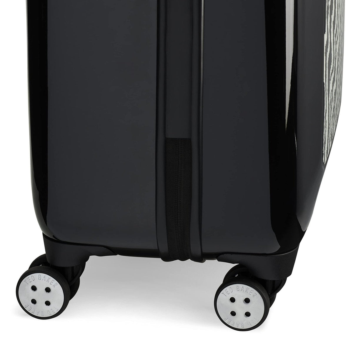 Ted Baker Women's Hardside Lightweight Spinner Luggage (Black/White, Checked - Large 29 - Inch)