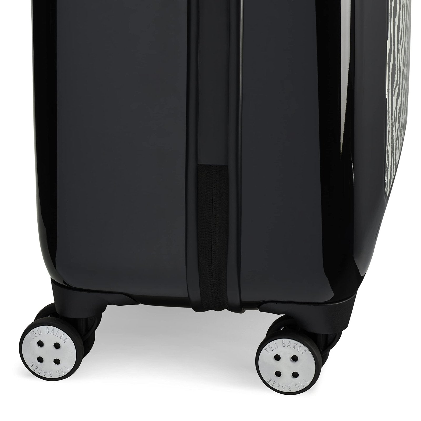 Ted Baker Women's Hardside Lightweight Spinner Luggage (Black/White, Checked - Medium 27 - Inch)