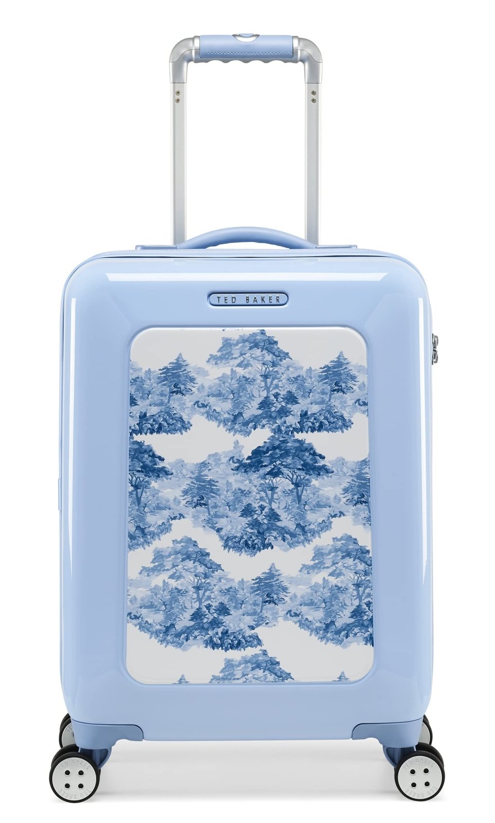 Ted Baker Women's Hardside Lightweight Spinner Luggage (Blue Landscape, Carry-On 21-Inch)