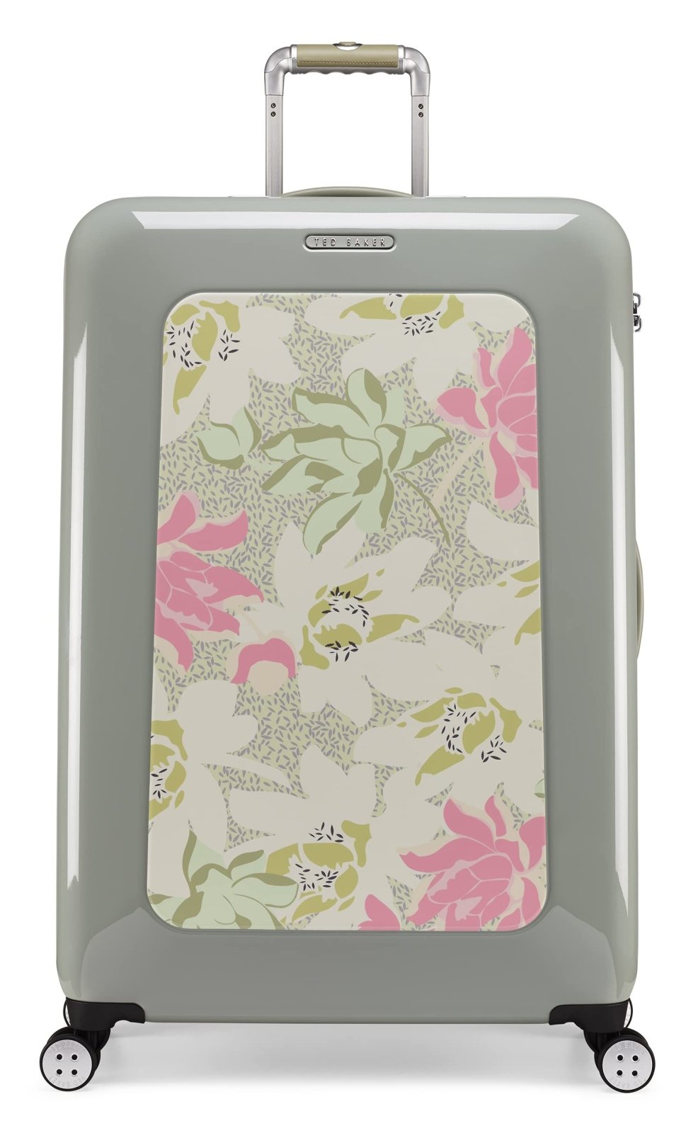 Ted Baker Women's Hardside Lightweight Spinner Luggage (Green, Checked-Large 29-Inch)