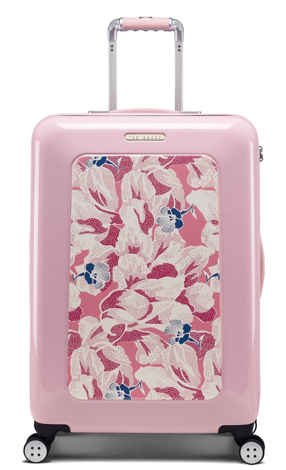 Ted Baker Women's Hardside Lightweight Spinner Luggage (New Romance, Checked-Medium 27-Inch)