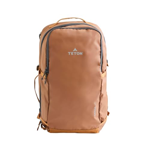 Teton 40L Nanda Travel Backpack, Carry-on Flight Approved Bag, Concealed Laptop Pocket, Hydration Sleeve, Travel Friendly for Women and Men, High-Class for Business or College, Terra