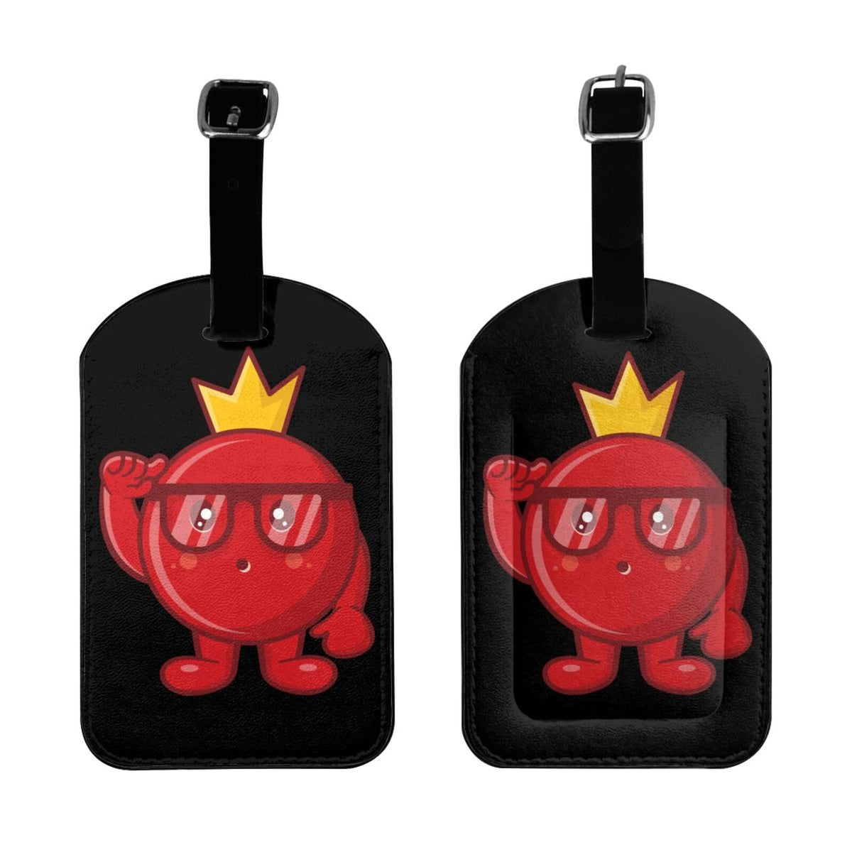 The Grenade of Genius Luggage Tags for Suitcases PU Leahter Luggage Tag with Privacy Protection Bag Tags Cute Women Men Travel Bag Luggage Accessories