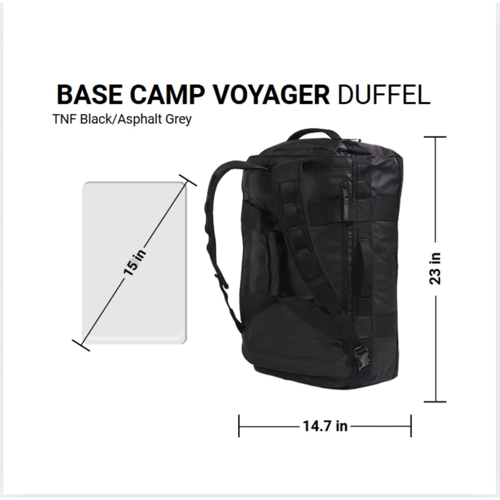 THE NORTH FACE Base Camp Voyager Duffel—42L - PFAS Free, TNF Black/TNF White - NPF, One Size