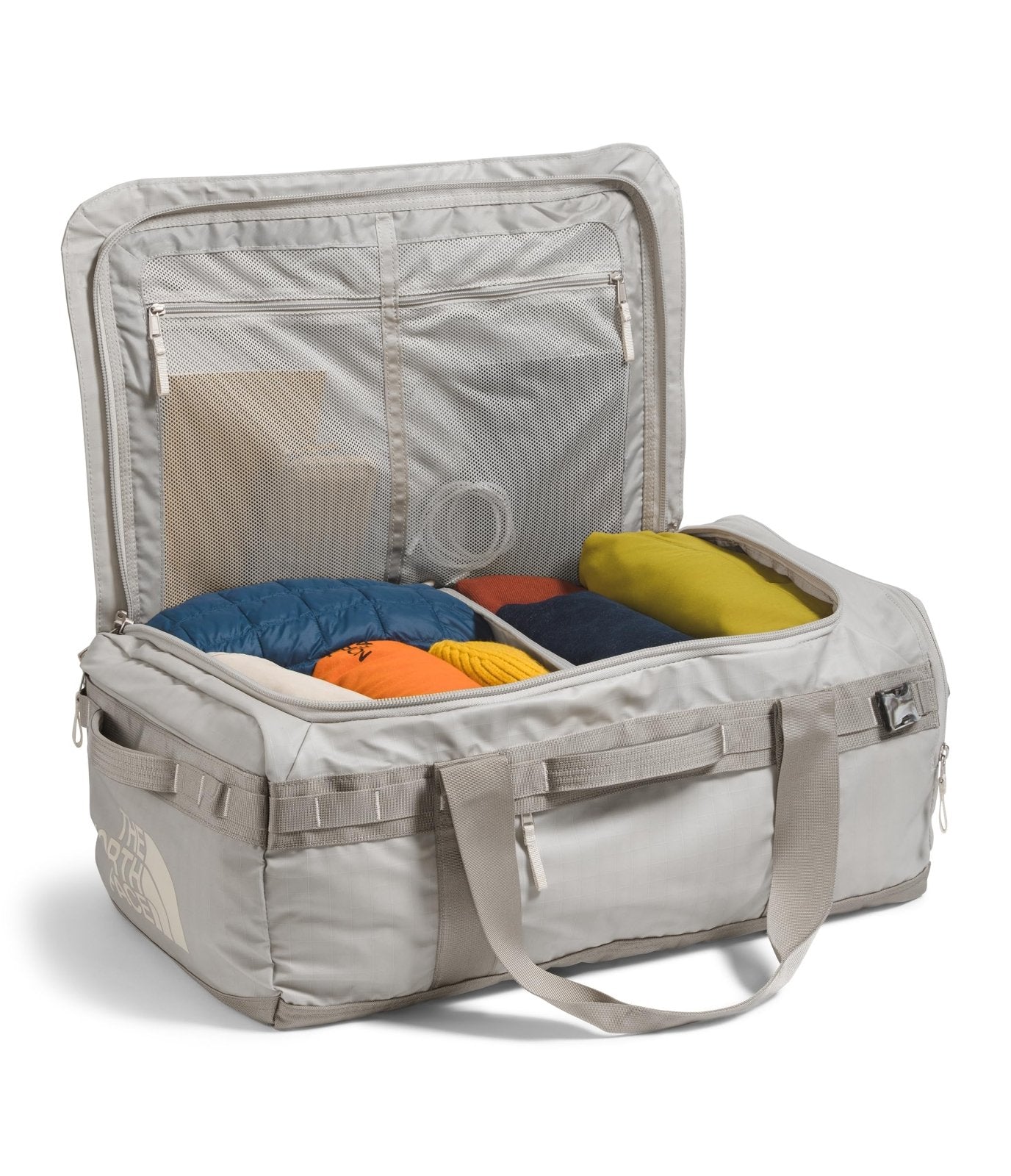 THE NORTH FACE Base Camp Voyager Duffel—62L - PFAS Free, Soapstone/Stone Slab, One Size