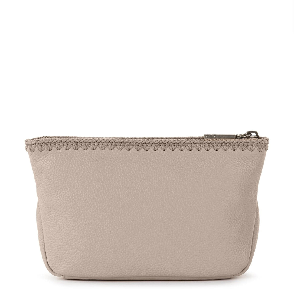 The Sak Essential Medium Pouch - Hand - Crochet Small Travel Bag - Carry All Internal Bag Zipper Closure & Internal Pockets