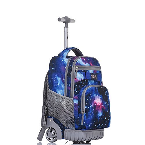Tilami Rolling Backpack 18 inch Boys and Girls Laptop Backpack