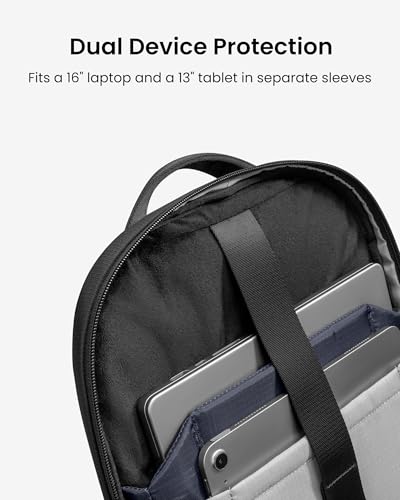 tomtoc Laptop Backpack 26L, Large Business Work Bag Fits 15.6-16 Inch Laptop, Water-Resistant Durable Computer Travel Backpack for Business Trip, Weekend Getaway