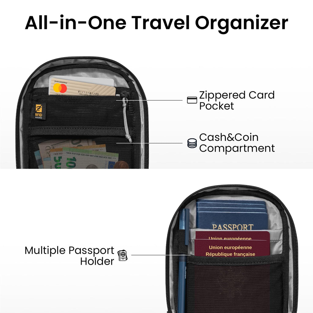 tomtoc T67 Travel Backpack 38L & Aviator - T37 Travel Crossbody RFID Blocking Bag, Travel Companion, Perfect for Organizing Essentials