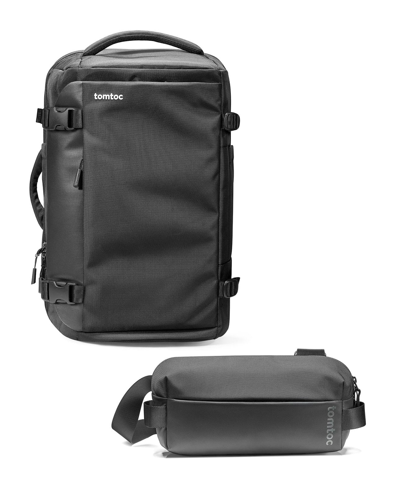 tomtoc Travel Backpack 40L & Compact EDC Sling Bag