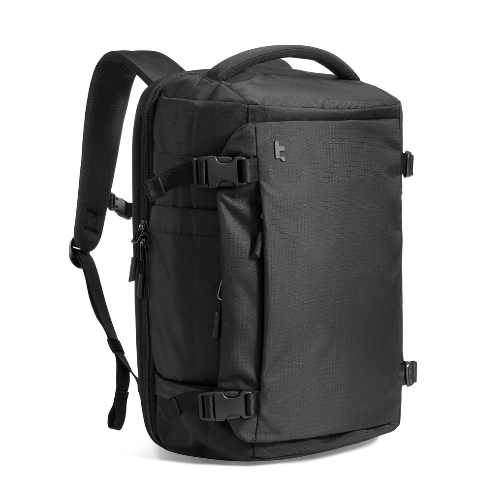 tomtoc Travel Backpack 40L, TSA Friendly Flight Approved Carry-on Luggage Hand Water-resistant Lightweight Business Rucksack, Durable Large Weekender Bag Daypack Fits 17.3 Inch Laptop