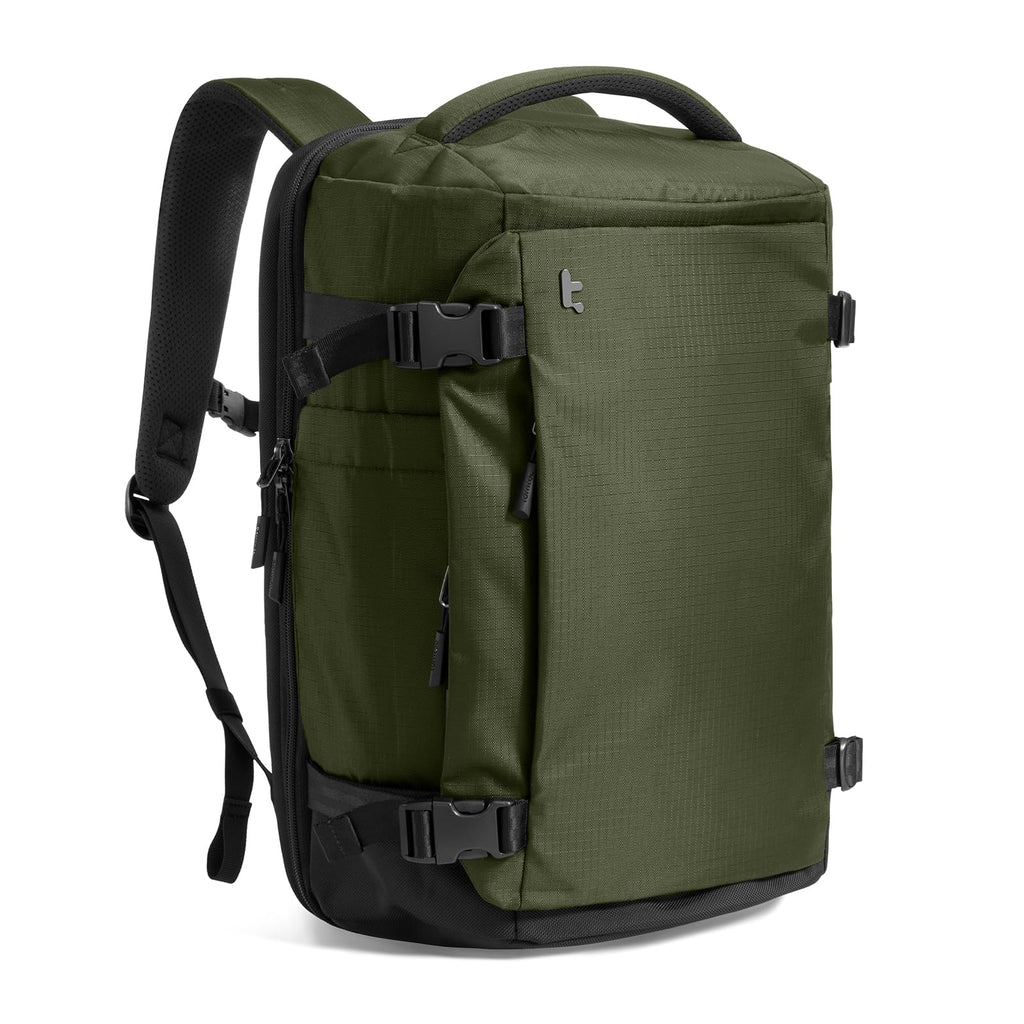 tomtoc Travel Backpack 40L, TSA Friendly Flight Approved Carry-on Luggage Hand Water-resistant Lightweight Business Rucksack, Durable Large Weekender Bag Daypack Fits 17.3 Inch Laptop